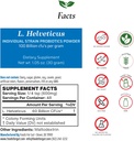 Alimenti per Gut Lactobacillus Helveticus polvere probiotica 100 miliardi di cfu's | No Additivi | Diretto dal produttore | No Third-Party Storage | Supporto immunitario | L. Helveticus | 30 Grammi (1.05 Oz)