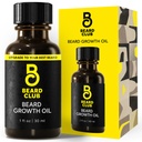 Beard Club - Siero di crescita del Beard con Castor naturale, Cocco e Avocado per coltivare un Thicker, Cuscinetto più completo, Riempire in patch e Stimulate crescita dei capelli facciali più sani