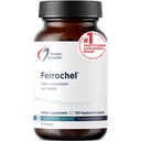 Disegni per la salute Iron – Vital for Energy Production, Immune & Brain Health, Ferrochel ad alto assorbimento Ferrochel Chelated Iron for Women & Men come Ferrous Bisglycinate Chelate – Gravidanza Sicuro (120 Vegan Caps)
