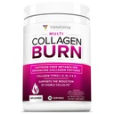 Polvere di collagene idrolizzata per la perdita di peso - Burn Ultimate Beauty Complex Multi Peptides polvere per le donne con tipi I II III V e X per il supporto di bruciare i grassi non aromatizzato 30 Serve