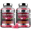 Iron Labs Nutrition Creatine Monohydrate (180 Gummy Bears) - 3600mg Per Serving - Fragola Flavor - Creatina ad alta resistenza per uomini e donne (180 Vegan Gummies)