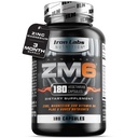 Iron Labs ZM6 – 3 mesi di alimentazione – Zinc Magnesium Aspartate Supplemento – 180 capsule vegetariane – Magnesio e zinco Supplementi per uomini e donne