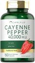 Carlyle Cayenne Pepper Capsule | 40.000 HU | Non OGM e Gluten Supplemento gratuito