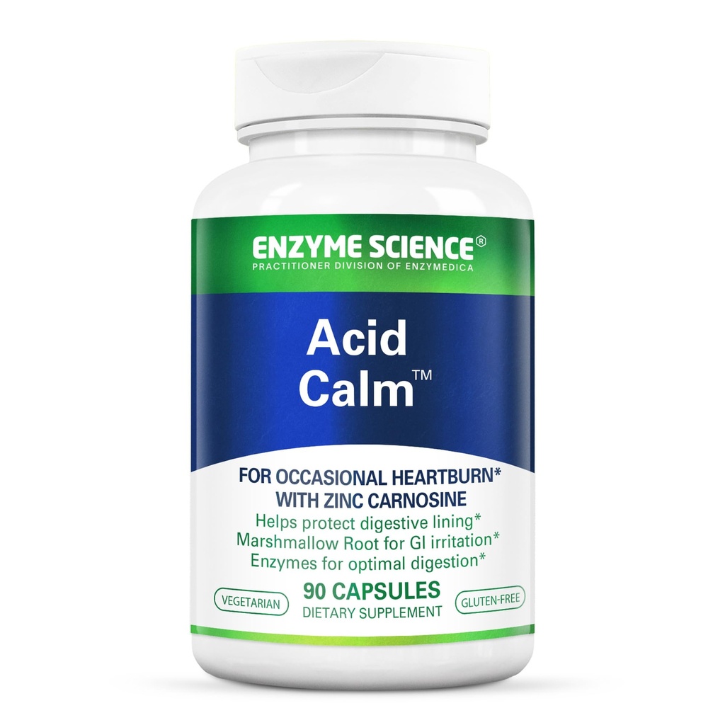 Acido Enzime Scienza Calma, 90 capsule – per il bruciore occasionale e l'indigestione – Supplemento Enzima Digestione – Aiuto Digestivo – Capsule Vegetariani