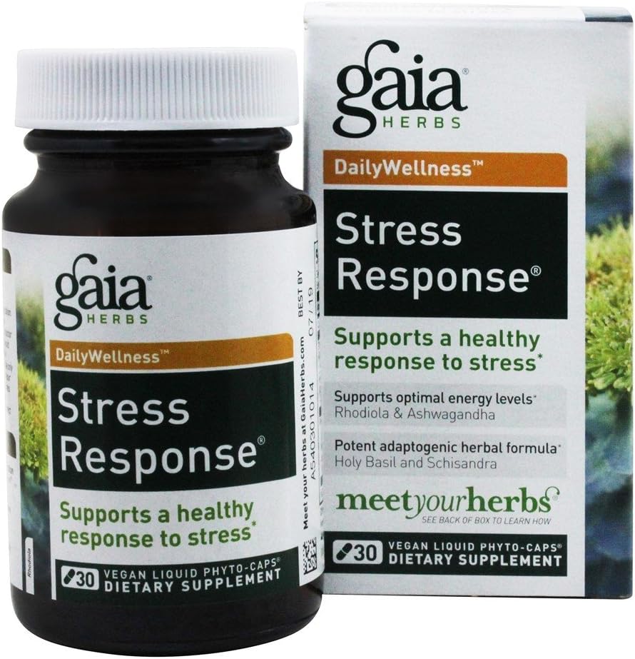 Risposta con Rhodiola, Ashwagandha Santo Basilio (30 capsule liquide vegetariane)