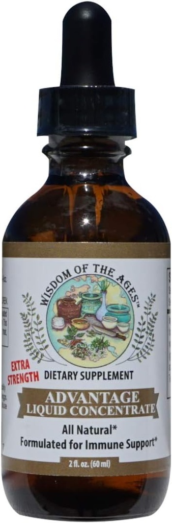 Vantaggio Liquido Concentrato Supporto Immune Naturale con la Potenza di Estratto di semi di pompelmo, tè verde e tè di gelsomino (2 fl oz)
