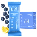 MenoWell Menopause barre proteiche per le donne, supporto di gestione del peso, limone di mirtillo fresco, 25% Fibra giornaliera, pianta-based, 7g di proteine, 1g di zucchero aggiunto, 10 conte (pacchetto di 1)