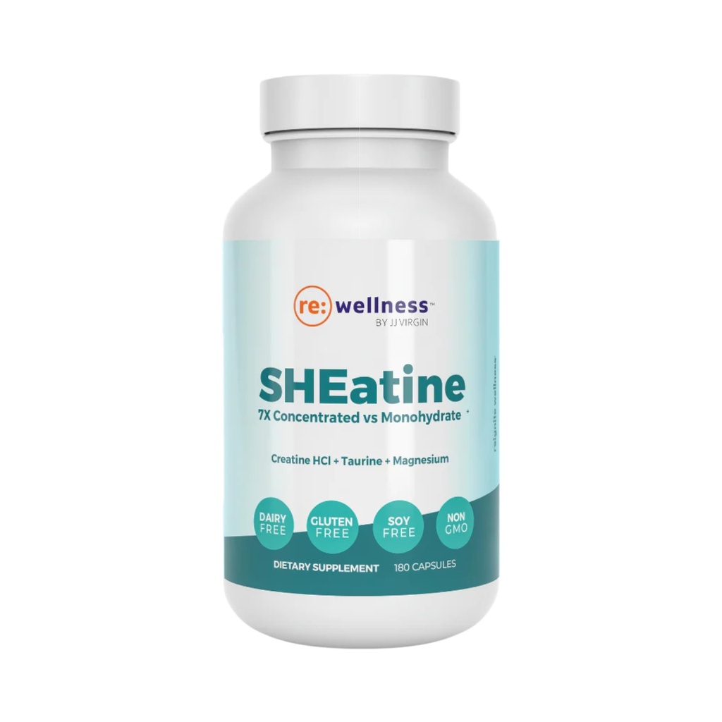 Reignite Wellness di JJ Virgin | SHEatine | Creatine HCL, Taurine & Magnesium Glycinate | 180 capsule