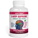 Nattura 5-HTP Supreme - per Mood Positivo, Rilassamento e Controllo Appetite - con 5-HTP, L-Tyrosina, L-Lysine, Vitamina B6, Folate (acido folico), Vitamina C (acido ascorbico), Calcio - 90 capsule