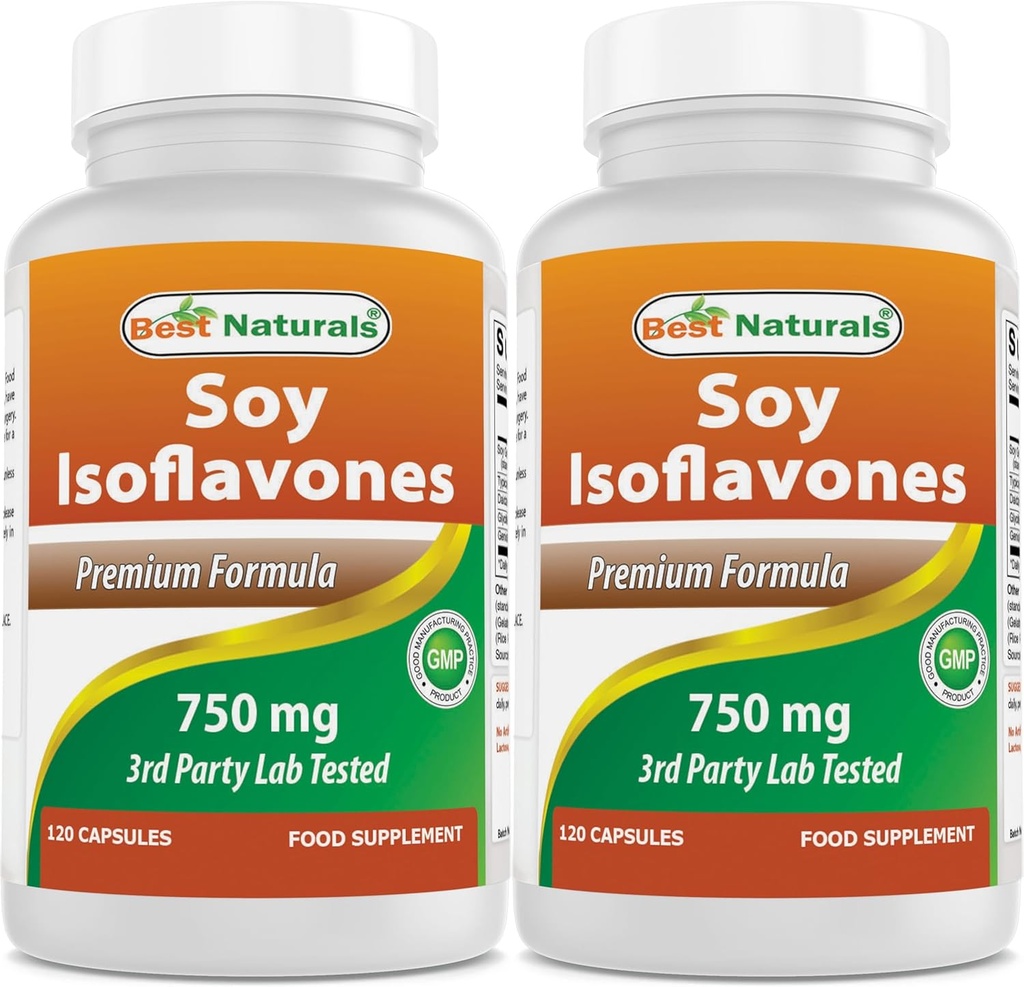 Best Naturals Soy Isoflavones 750 mg 120 capsule (120 conteggio)