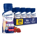Assicurare Shake di nutrizione di fragole ad alta proteina, pronto per bere, 16g Protein e 27 vitamine e minerali, 8 fl oz, 24 Pack