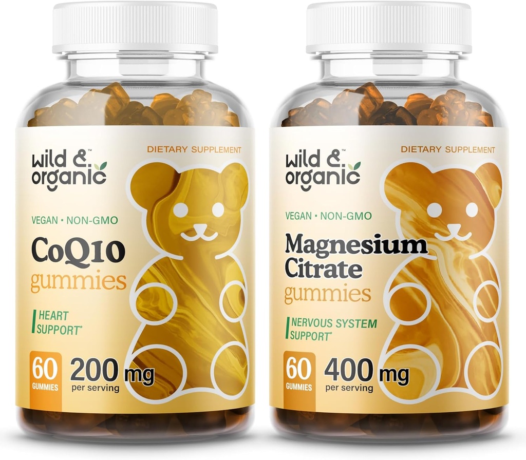 Gummie di Citrato di Citrato di Selvatico e Organico CoQ10