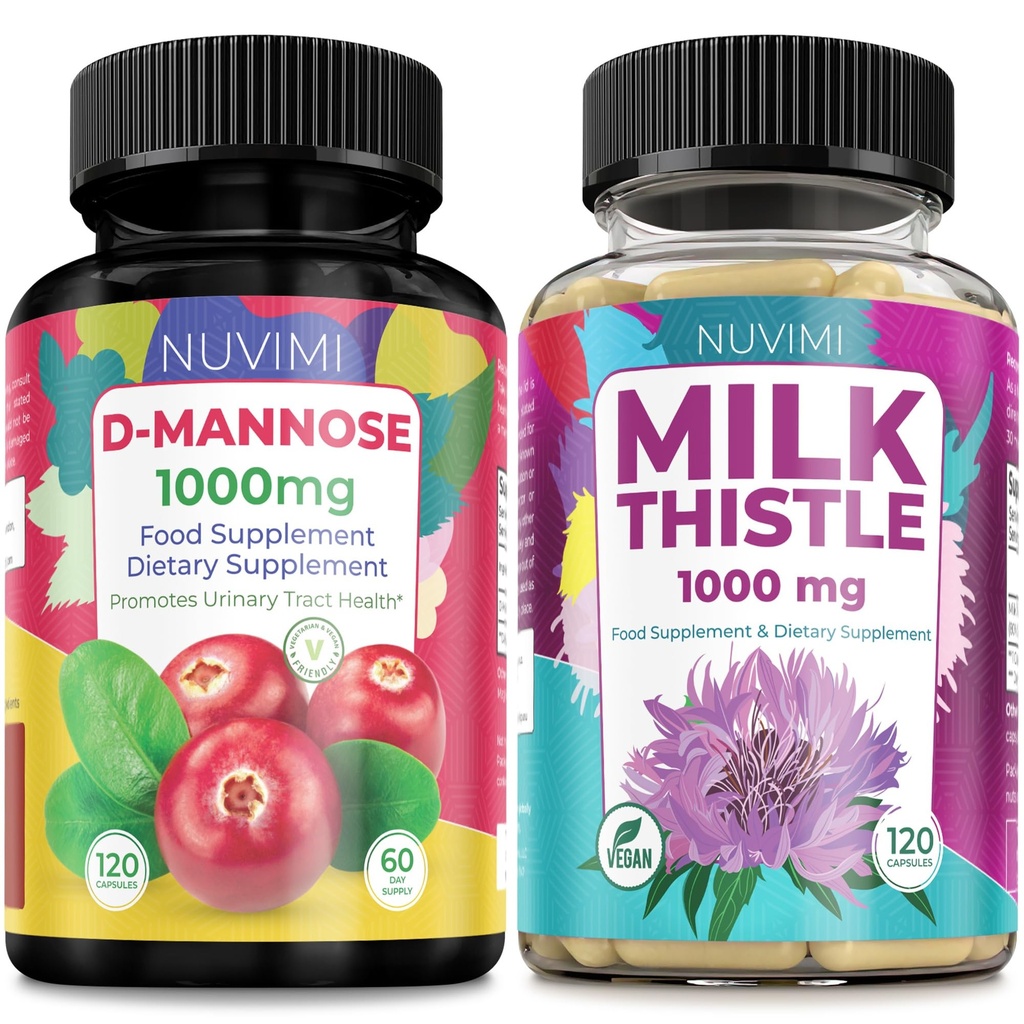 D Mannosio 1000 mg & Milk Thistle 1000 mg 120 capsule