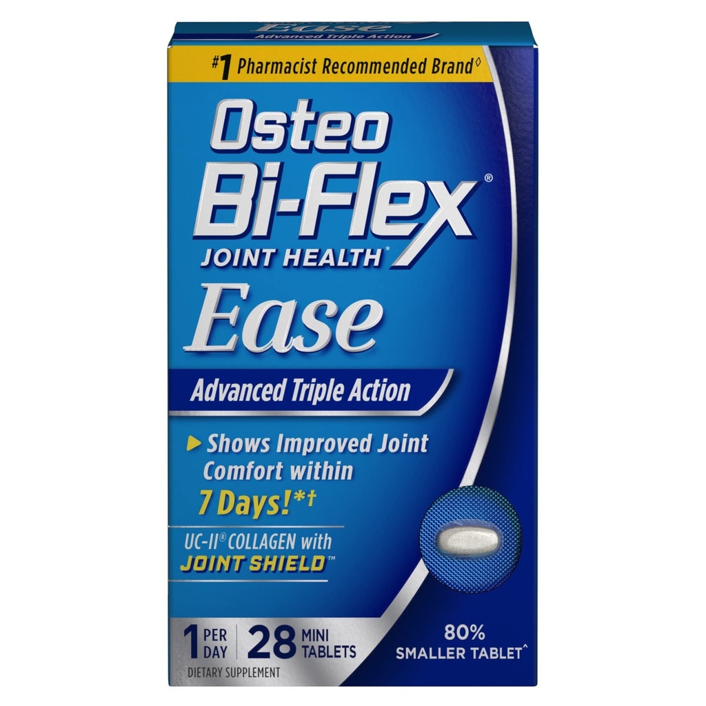 Osteo Bi-Flex Joint Health Ease Advanced Triple Action Mini Tabs - 28 ct, Confezione da 3