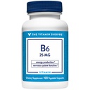 Vitamina B6 a Supporta la produzione di energia a 25 MG (100 capsule vegetali)