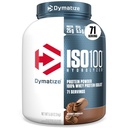Dymatize ISO100 Whey Protein Powder Isolate, Gourmet Chocolate, 25g di Protein, 5 Pound, 5.5g BCAA, Meno di 120 Cal., Gluten Free, 1g Fat, 1g Sugar, 2g Carb (71 Servings)
