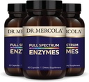 Dr. Mercola Full Spectrum Enzymes - 22 diversi enzimi - Supporta la salute digestiva e immunitaria - Aiuta a digerire carboidrati, grassi e proteine - Non-GMO, senza glutine e senza soia - 90 capsule (3 pacchetto)