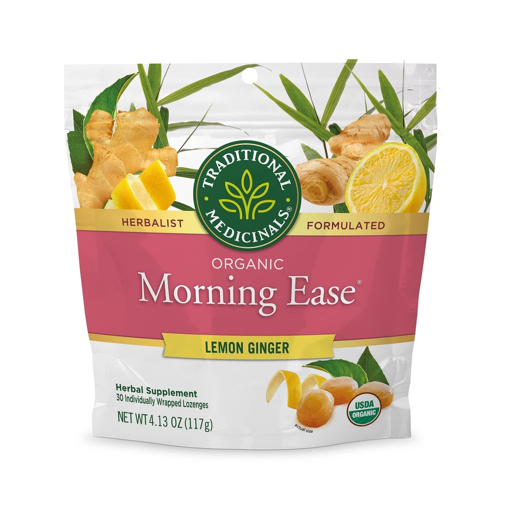Medicinali tradizionali Organici, Mattina Losanghe, Limone Ginger - Supporta Gravidanza Rilievo Nautico & Mattina Malattia Associata alla Gravidanza Normale - 30 Destinazioni Individualmente Avvolte