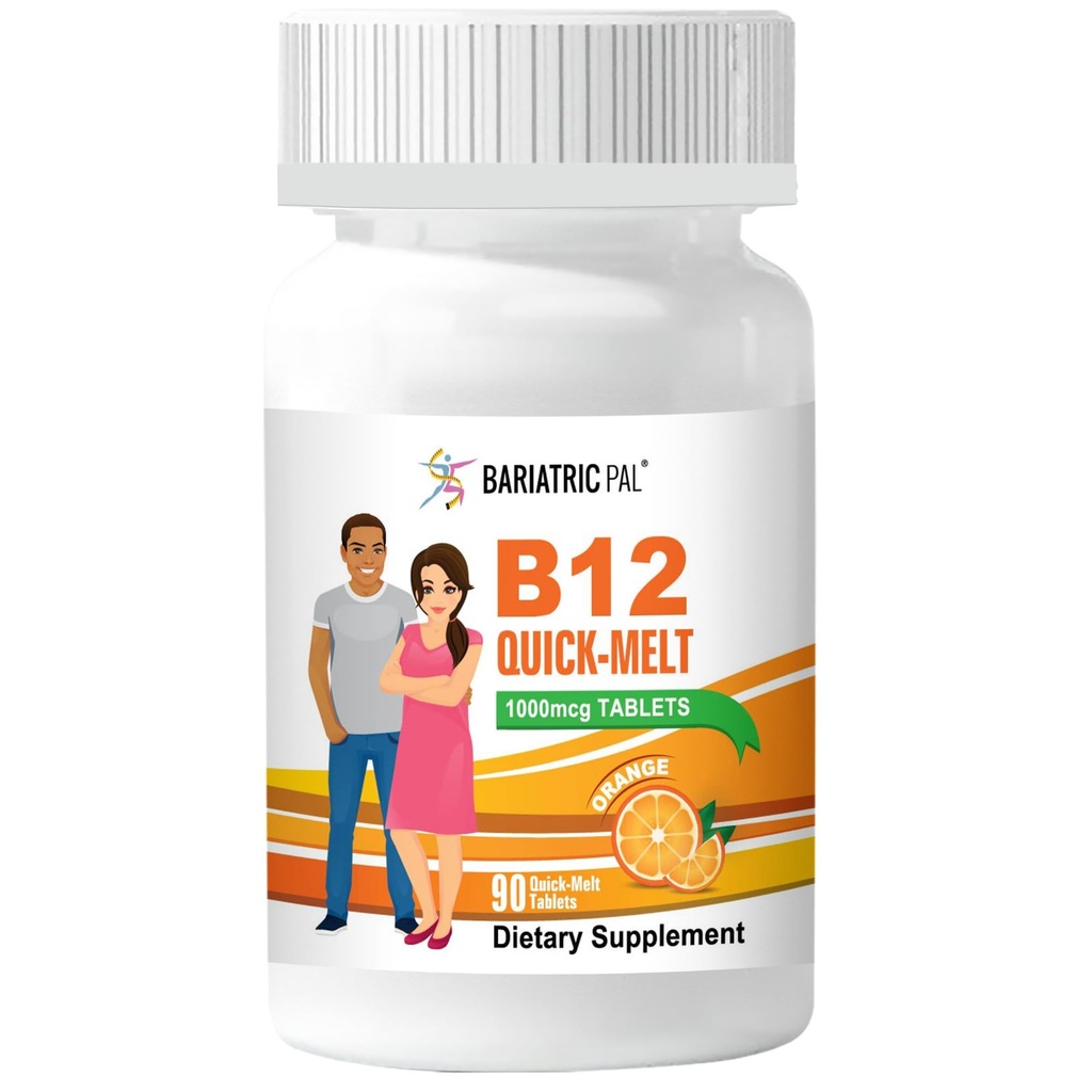BariatricPal 1.000mcg B12 Melts veloci senza zucchero (90 Conte) - Arancione