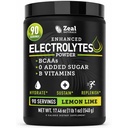 Zeal Naturals Electrolyte Powder Recovery Drink (90 Servings | Lemon Lime) w 0 Zucchero +BCAAs +B-Vitamins Electrolyte Supplement w Potassium Zinc & Magnesium per l'idratazione - Keto Electrolytes