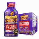 Vitamin Energy Focus+ Extra Strength Energy Shot Grape 24 Pack, 260mg Natural Caffeine, B-Vitamins, CoQ10, Aminoacidi, Focus, Produttività & Clarity, Zero Sugar, Gluten-Free, 1.93 fl oz