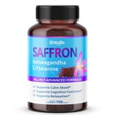 Zafferano con Ashwagandha, Ginseng, L-teanina, Rilassamento, Ripristino - USA Made & Tested (Fornitura da 150 giorni)