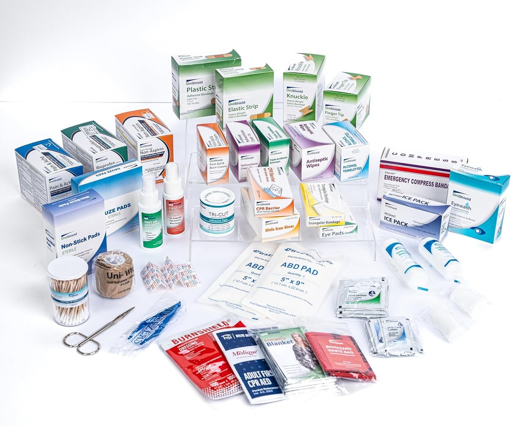 Class-A First Aid ricarica farmaci senza armadietto | Farmaci essenziali per la preparazione di emergenza | Assicurare l'affidabilità a lungo termine | Exceeds OSHA/Ansi Z308.1 2015, Oltre 900 pezzi