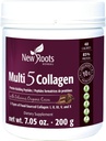 NUOVO ROOTS HERBAL Multi 5 Coco Collagen Powder Supplement (Tipes I, II, III, V e X) Collage idrolizzato - Latticini & Gluten Free - 12g per porzione - Cioccolato Flavor, 7.05 oz
