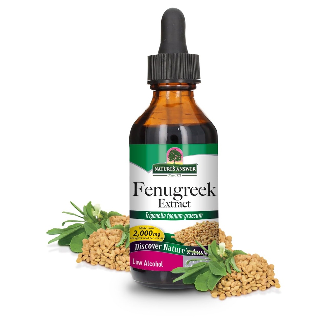 Natural's Answer Fenugreek Seed with Organic Alcohol, 2-Fluid Ounces