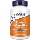 NOW Integratori, Acetil-L Carnitina 500 mg, Aminoacido, Cervello e Nerve Funzione cellulare*, 100 capsule di Veg