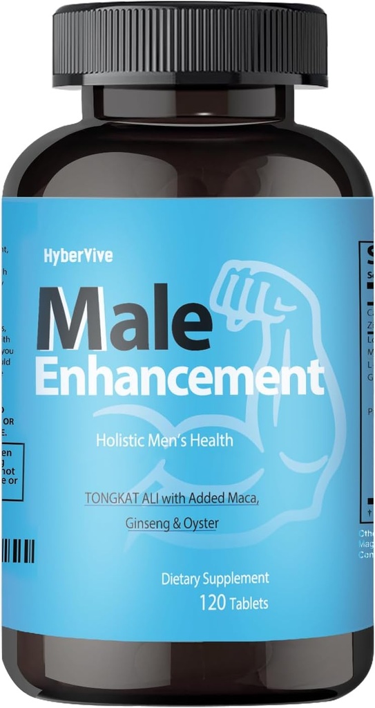 Supplemento di testosterone per gli uomini – Tongkat Ali, Maca, L-Arginina HCI& Ginseng per l'energia, Stamina & Endurance, Non-GMO, Gluten-Free, 120 compresse (alimentazione da 60 giorni)