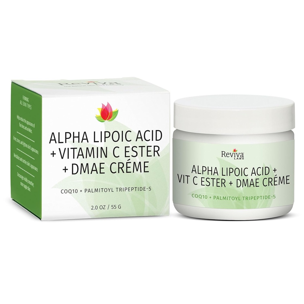 Reviva Labs Alpha Lipoic Acid Vitamina C Ester e DMAE Crema -- 2 oz