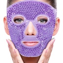 ZNÖCUETÖD Face Eye Mask Ice Pack per la riduzione del poffiness, Bags Under Eyes, Puffy Dark Circles, Migraine,Hot/Cold Pack con Soft Plush Backing (Purple #22)