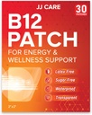 JJ CARE B12 Patch (Pack of 30), miscela naturale autoadesiva Topical Daily B12 Energy Patches, 1 mese di fornitura