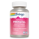SOLARAY Una volta il Multivitaminico Prenatale Quotidiano con DHA & Iron, Vitamine Prenatali e Minerali per le Madri Attente, Easy Morning Herbal Blend & Whole Food Base, Lab Verified, 90 Serve, 90 VegCaps