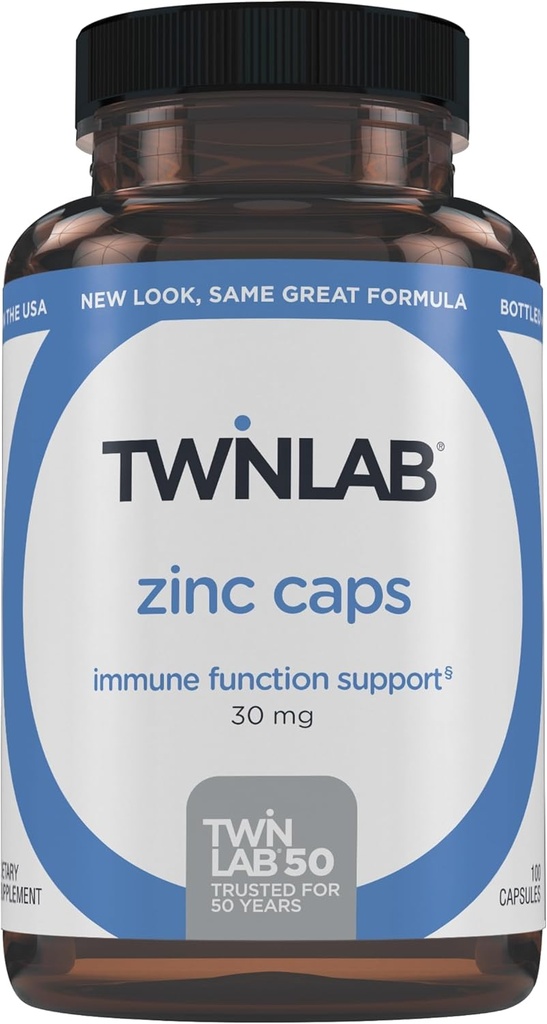 Doppialab Zinc Caps - Supporto immunitario, Metabolismo, Cura della pelle, 100 capsule