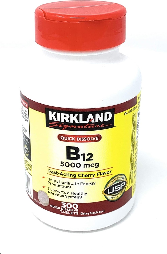 Kirkland Firma rapida dissolvenza B-12 5000 mcg, 300 compresse