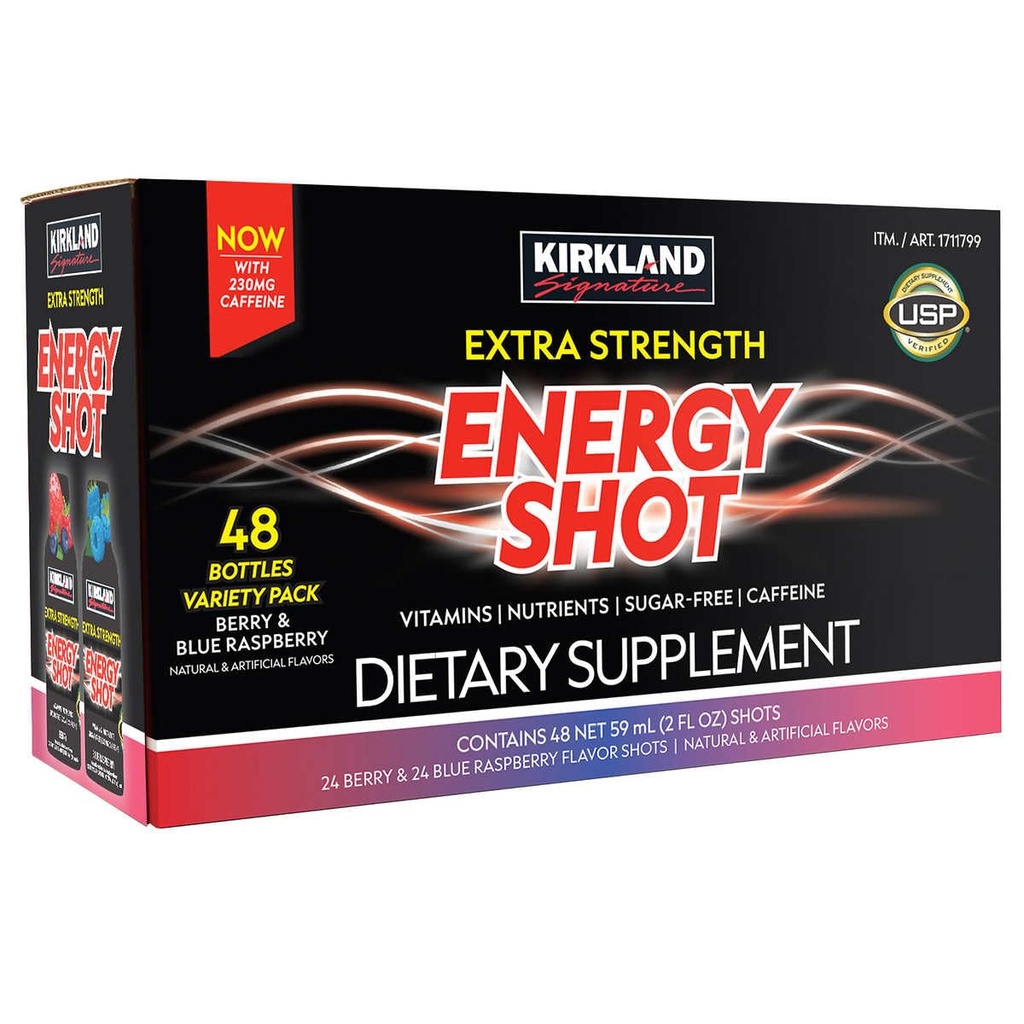 Shot di energia ad alta resistenza, supplemento dietetico: 48 bottiglie Variety Pack di 2 Fl Oz