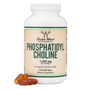 Phosphatidylcholine 1,200mg – 210 Softgels – versione migliorata del girasole e della lecitina di soia (integratori della linea) - Non OGM e Gluten Free per sostenere la salute del cervello da doppio legno