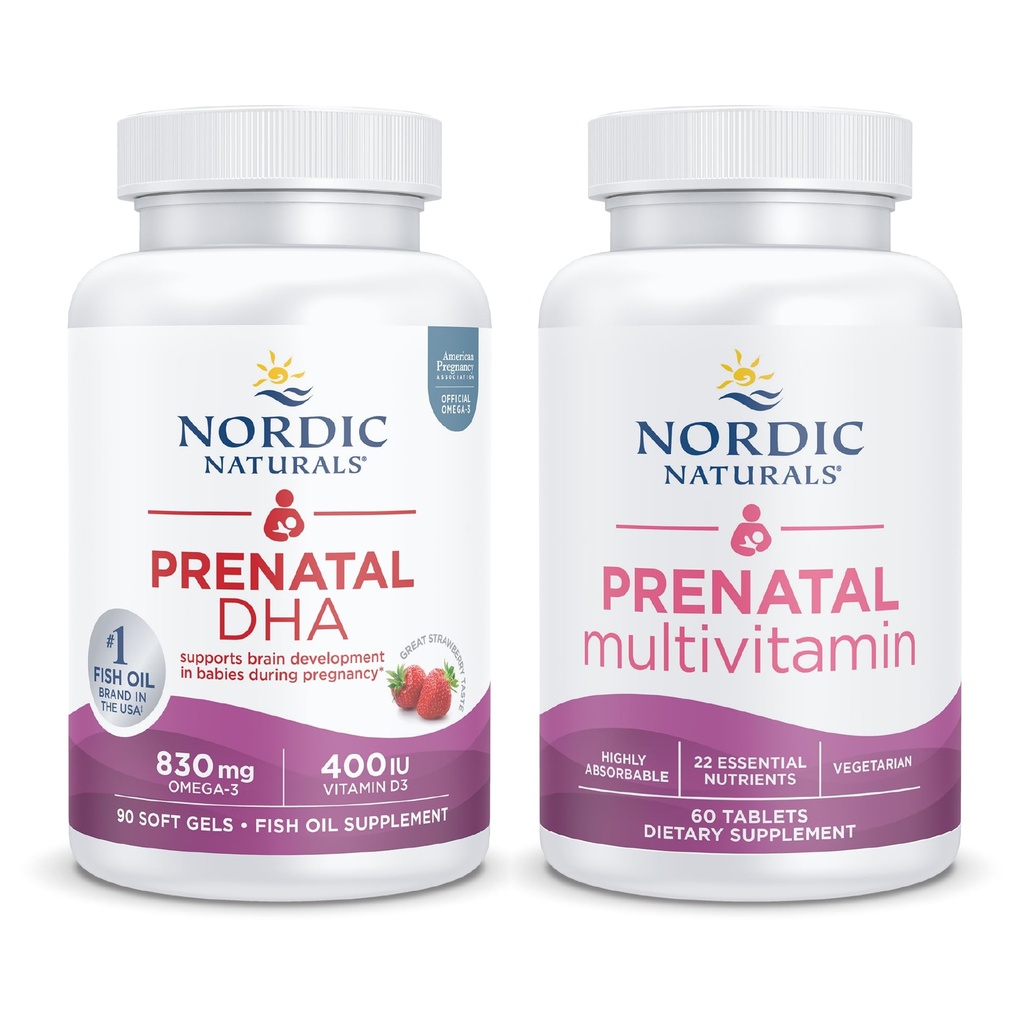 Nordic Naturals Prenatal Starter Pack - Compresse Prenatal DHA e Prenatal Multivitamin