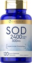 Carlyle S.O.D. Capsule Supplementi | 300mg | 120 Count | Superoxide Dismutase | Non OGM e Gluten Free