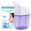 Irrigazione nasale, Risciacquo nasale macchina, Sinus Rinse Machine, Sinus Cleaner Machine with Salt Water Tank & Waste Collection Tank - Pulitore di naso per Sinus, Adulto sinusale, rilievo di allergia - Viola