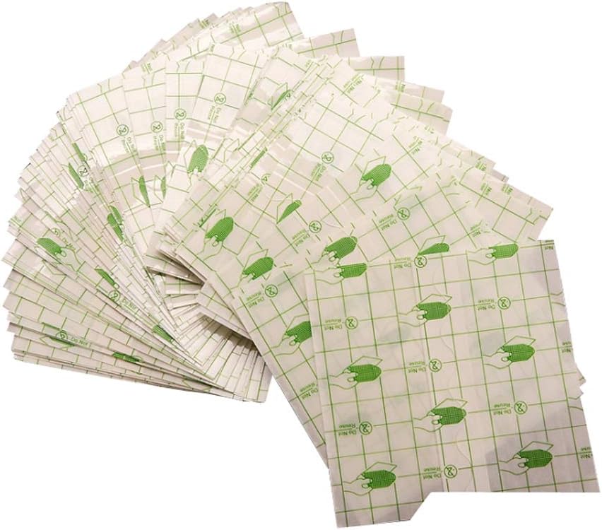 100pcs impermeabile trasparente elastico adesivo nastro rotolo: pellicola trasparente Dressing seconda pelle guarigione protettiva chiaro adesivo Bandages tatuaggio forniture prodotti (2.8 *3.1inch)