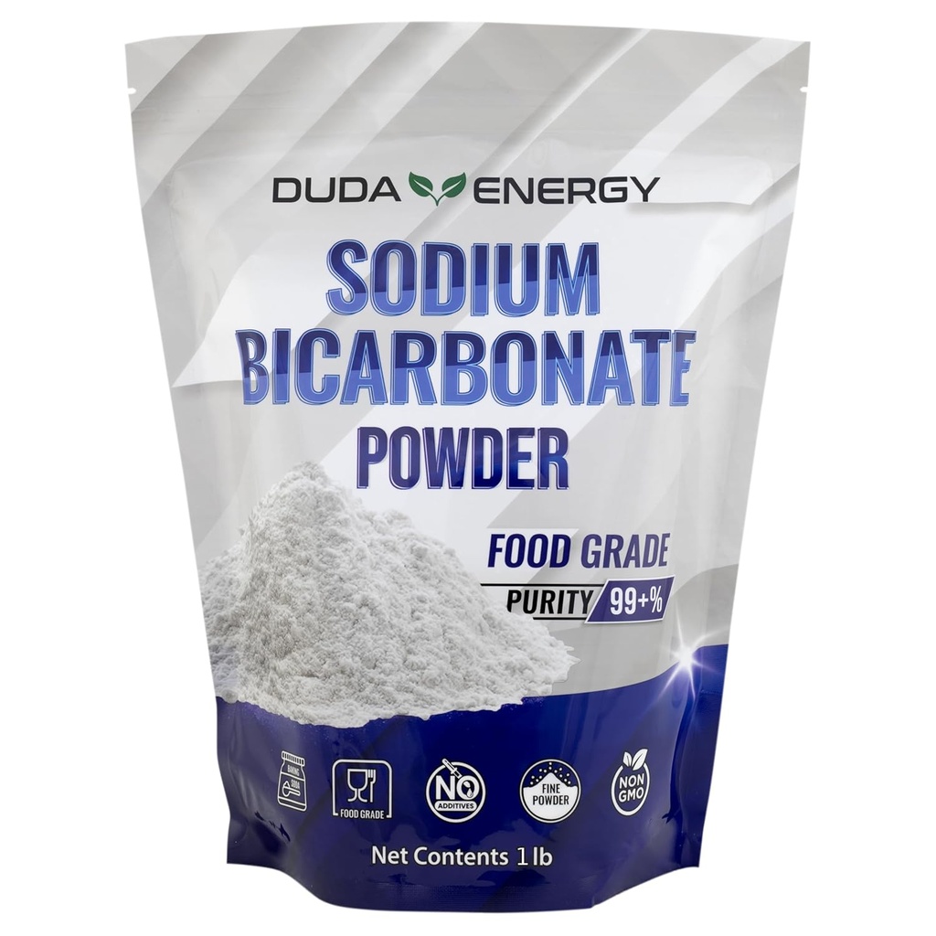 Duda Energy 1 lb Bicarbonato di sodio organico che cuoce la polvere fine della soda