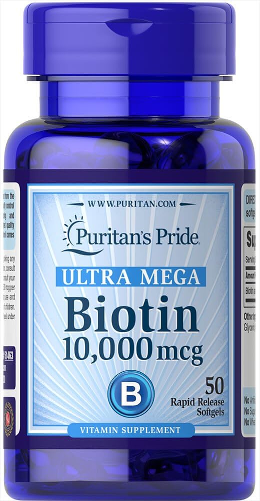 Pride Ultra Mega Biotin 10000 Mcg 50 Count