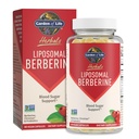 Giardino della vita Berberina Liposomal e Cromo Picolinato per lo zucchero di sangue già sano, Metabolismo di glucosio e colesterolo—Probiotici per la digestione facile—Non OGM, Gluten Free, Kosher, 30 Serve