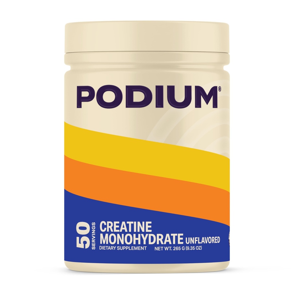 Nutrizione di podio, Solos | Monoidrato di creatina, 50 Serve, Non aromatizzato, Aumentare le prestazioni atletiche