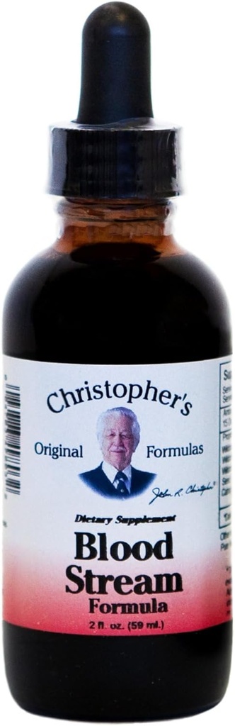 Formula originale del flusso sanguigno di Christopher Formulas, estratto di glicerina 2 oz - Natural Herbal Blend