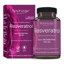 Riserva bellezza, Resveratrolo 250 mg, Supplemento antiossidante per la salute cardiaca e cellulare, Supporta l'invecchiamento sano e sistema immunitario, Paleo, Keto, 30 capsule