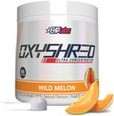 EHP Labs OxyShred Pre Workout Powder & Shredding Supplement - Polvere pre-allenamento con L Glutamina & Acetyl L Carnitina, Energy Boost Drink - Melone Selvatico, 60 Serve